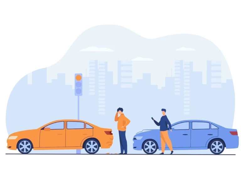 auto parcheggiata con grafico assicurativo trasparente