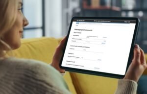 automobilista che paga tassa di circolazione al computer