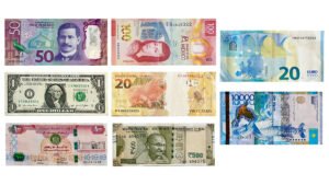 banconote con timbro di bollo su un conto corrente