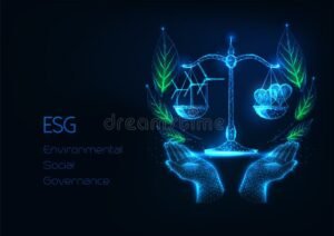 bilancia con simboli ambiente sociali governance