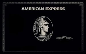 carta di credito american express su sfondo neutro