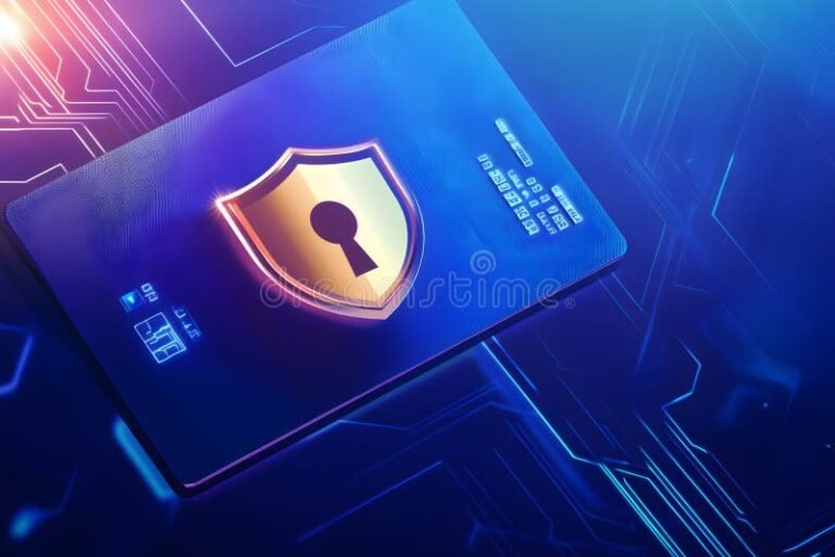 carta di credito sicura con scudo digitale