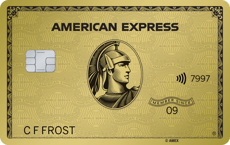 carta oro american express con dettagli dorati
