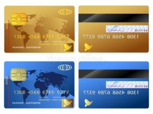 carte di credito con sfondo neutro semplice