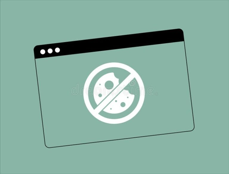 computer con icona biscotto barrata