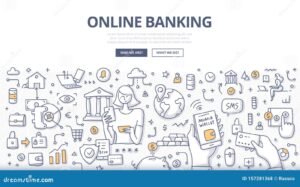 conto deposito online con simboli tecnologici