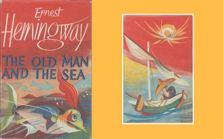 copertine vintage de il vecchio e il mare