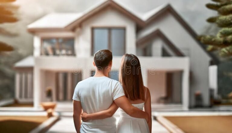 Come Funziona Il Credito D'imposta Per L'acquisto Della Prima Casa 2 giovane coppia felice davanti a casa nuova