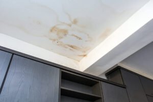 immagine di casa con infiltrazioni dacqua visibili