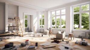 interni casa in fase di ristrutturazione completa