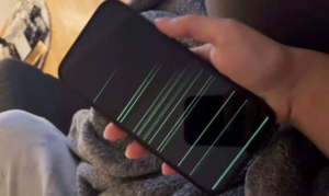 iphone con schermo di errore grigio