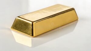 Conviene Comprare Oro In Questo Momento Per Investire 8 lingotti doro lucenti con sfondo neutro