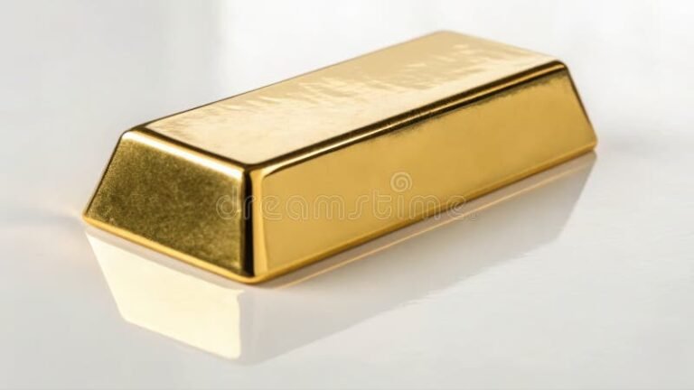 lingotti doro lucenti con sfondo neutro
