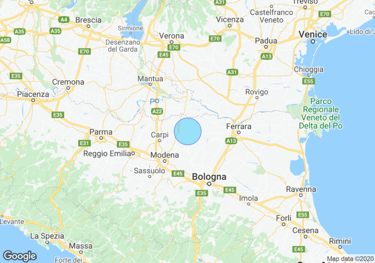 mappa della citta di san felice sul panaro