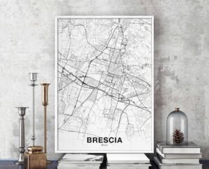 mappa di brescia con icone offerte lavoro