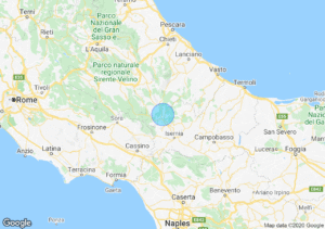 mappa panoramica di castel di sangro e pescara
