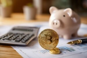 Cos'è L'imposta Di Bollo Sui Depositi Bancari E Come Si Calcola 42 moneta accanto a documento bancario e calcolatrice