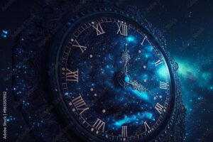 orologio antico e moderno sovrapposti