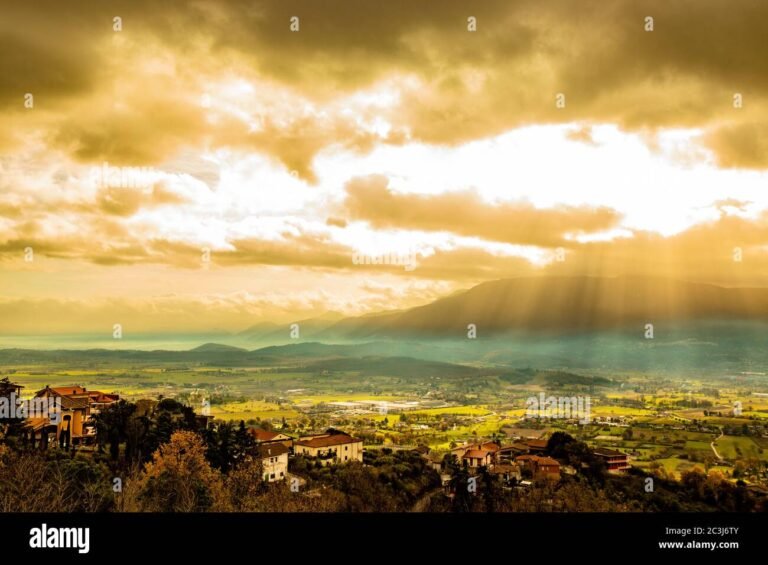 panorama panoramico della valle del sacco verde