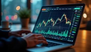 Come Iniziare A Fare Trading: Guida Per Principianti Passo Dopo Passo 41 persona che studia grafici finanziari su laptop