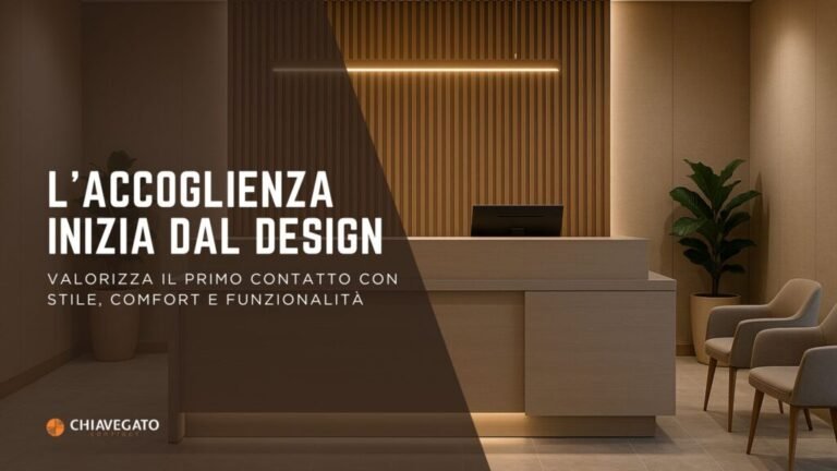 reception accogliente di un bed and breakfast