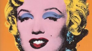 ritratto colorato di marilyn monroe stile warhol