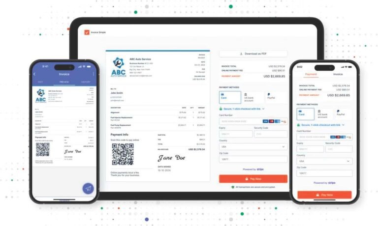 smartphone con app fatturazione elettronica attiva