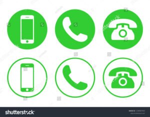 telefono cellulare con simbolo chiamata verde