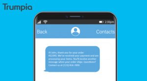 Cos'è il servizio SMS di SumUp e come funziona il pagamento Lei Ha Appena Pagato 26 telefono che riceve un sms di conferma pagamento