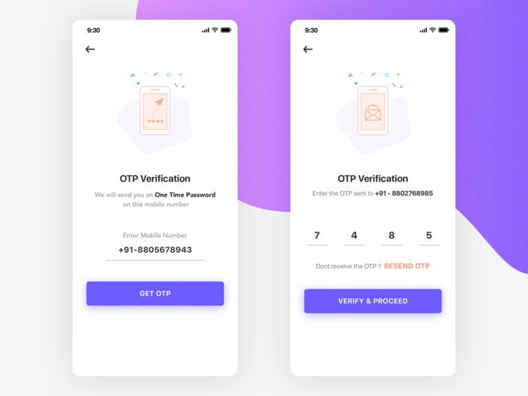 telefono mobile con schermo di verifica numero