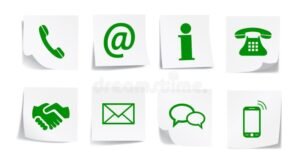 telefono verde con icona assistenza clienti