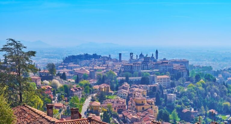 veduta panoramica della cittadella dellauto bergamo